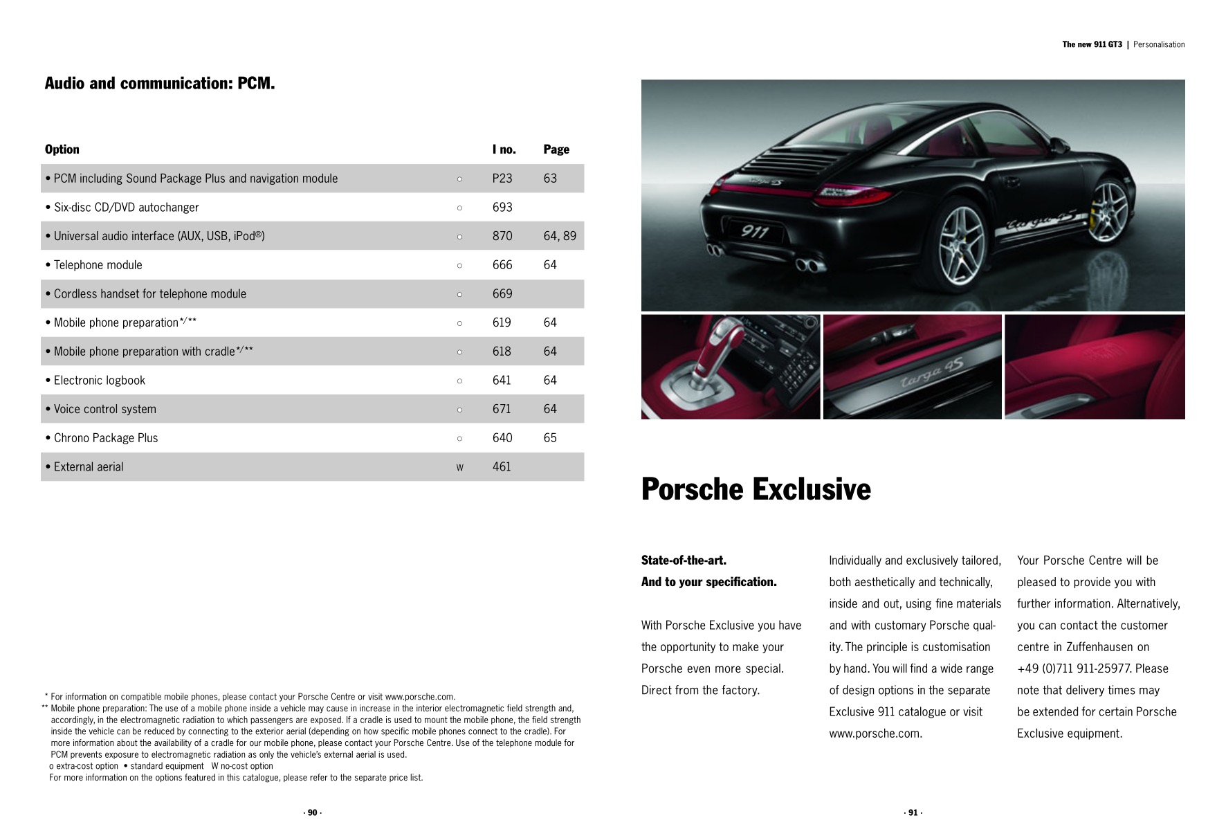 2009 Porsche 911 GT3 Brochure Page 2